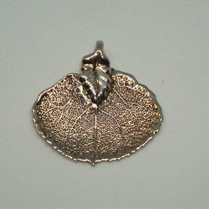 Sterling Silver Dipped Leaf Pendant